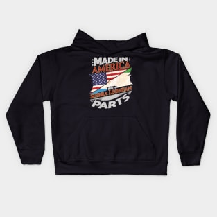 Made In America With Sierra Leonean Parts - Gift for Sierra Leonean From Sierra Leone Kids Hoodie